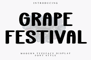 Grape Festival, a Script Font by FreshTypeINK (Thumbnail 1 of 8)