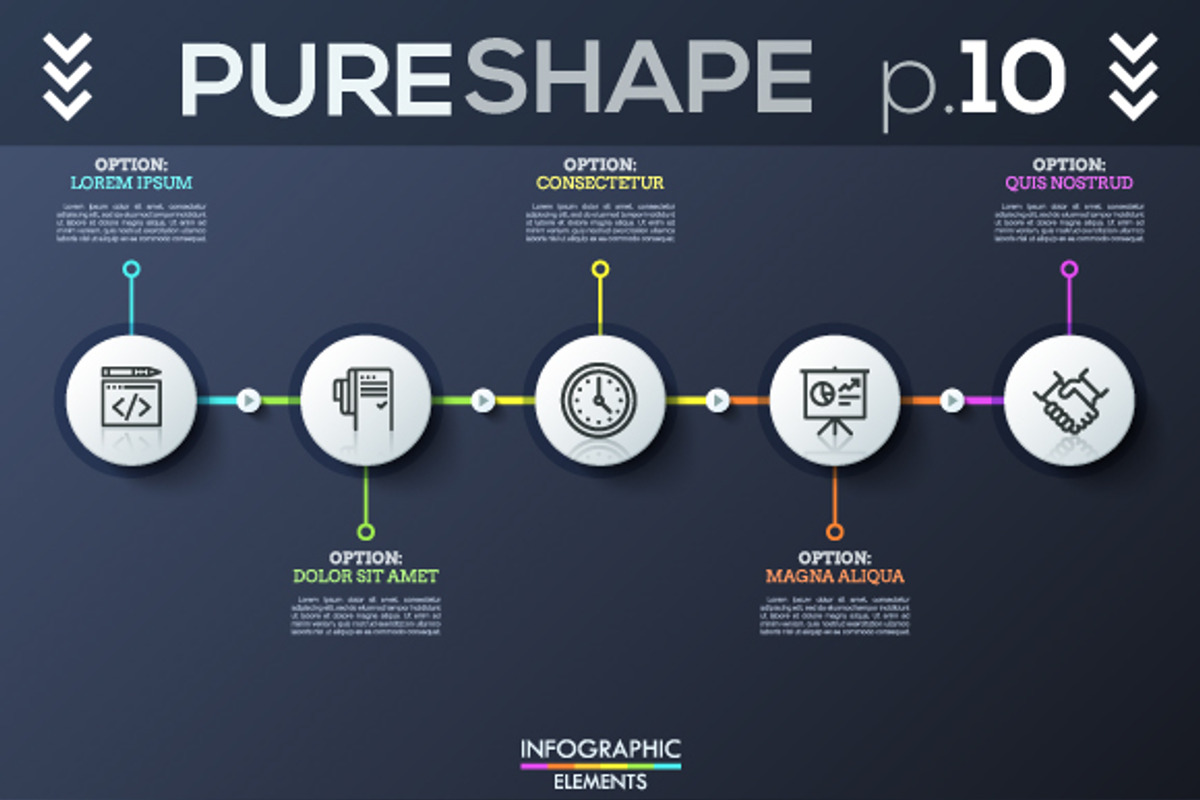 Pure Shape Infographic Bundle, a Presentation Template by Andrew Kras Design (Photo 10 of 26)