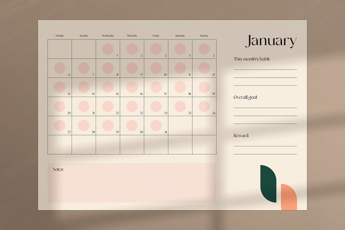 Habit Tracker 2025, a Templates & Theme by MMS Design Studio (Photo 2 of 6)