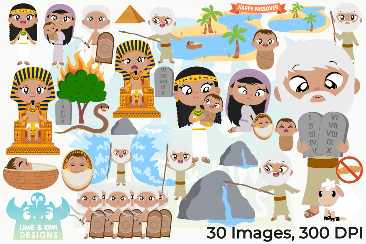 Moses Clipart, a Person Illustration by Lime & Kiwi Designs (Photo 2 of 2)