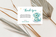 Little Dragon Baby Shower Bundle, an Invitation Template by SvetaArtStore (Thumbnail 6 of 7)