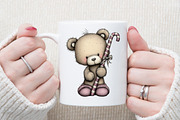 Whimsical Christmas Animals Clipart, an Illustration by Sublimation Artist (Thumbnail 5 of 6)