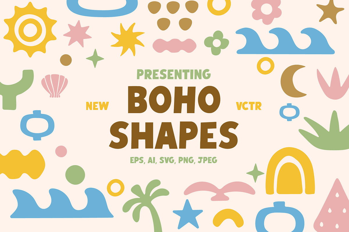 Boho Shapes bundle. Abstract shapes, an Object Graphic by Mark Skitsky (Photo 1 of 8)