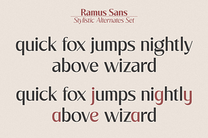 Ramus Sans - Simple Clean Font