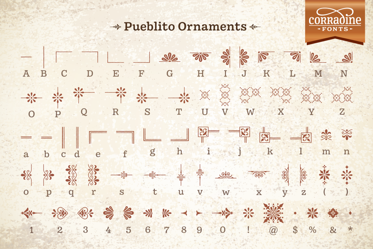 Pueblito font family preview 5