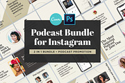 Podcast Bundle for Instagram, a Social Media Template by Roger Coles (Thumbnail 1 of 13)
