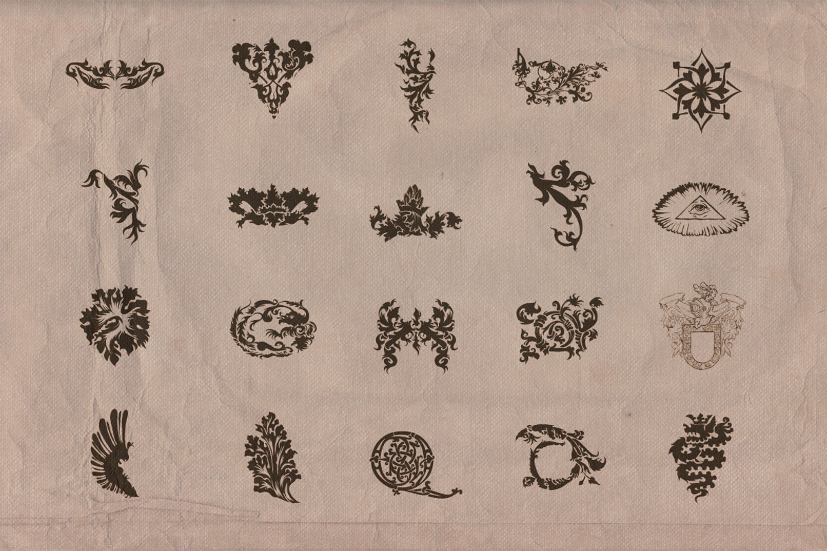 Vintage shapes - Heraldry Elements preview 3