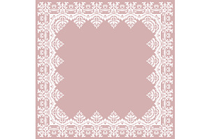 Floral Fine Frame, a Pattern Graphic by FineArtStudio