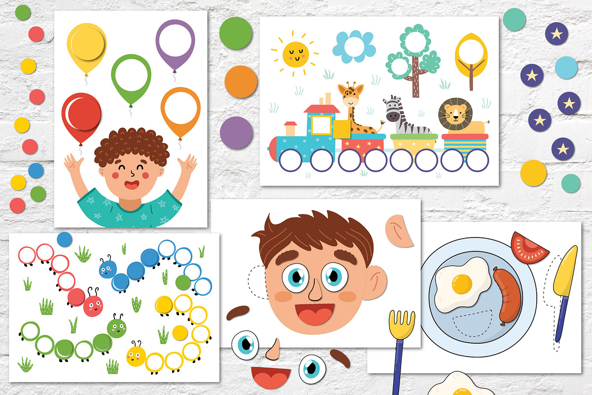 Busy Book for Toddlers Collection, an Education Illustration by Gulnara Sabirova (Photo 3 of 17)