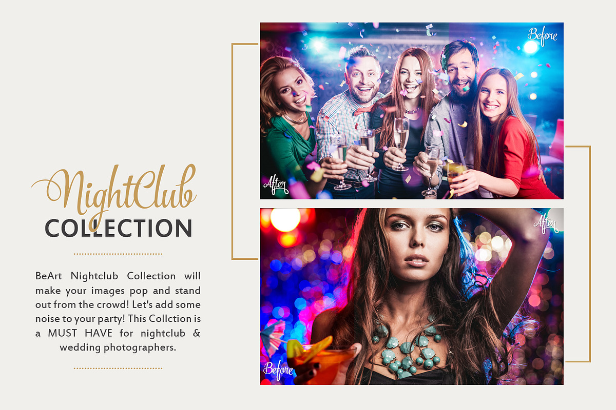 Nightclub Party Lightroom Presets, an Action Add-On by BeArt-Presets (Photo 4 of 5)