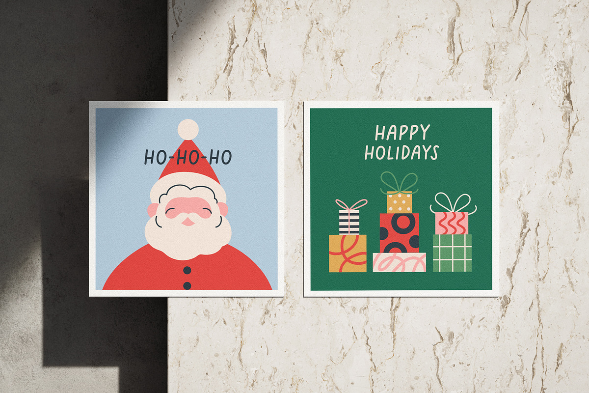 Christmas & New Year holiday cards, a Seasonal Illustration by Good Studio (Photo 7 of 9)