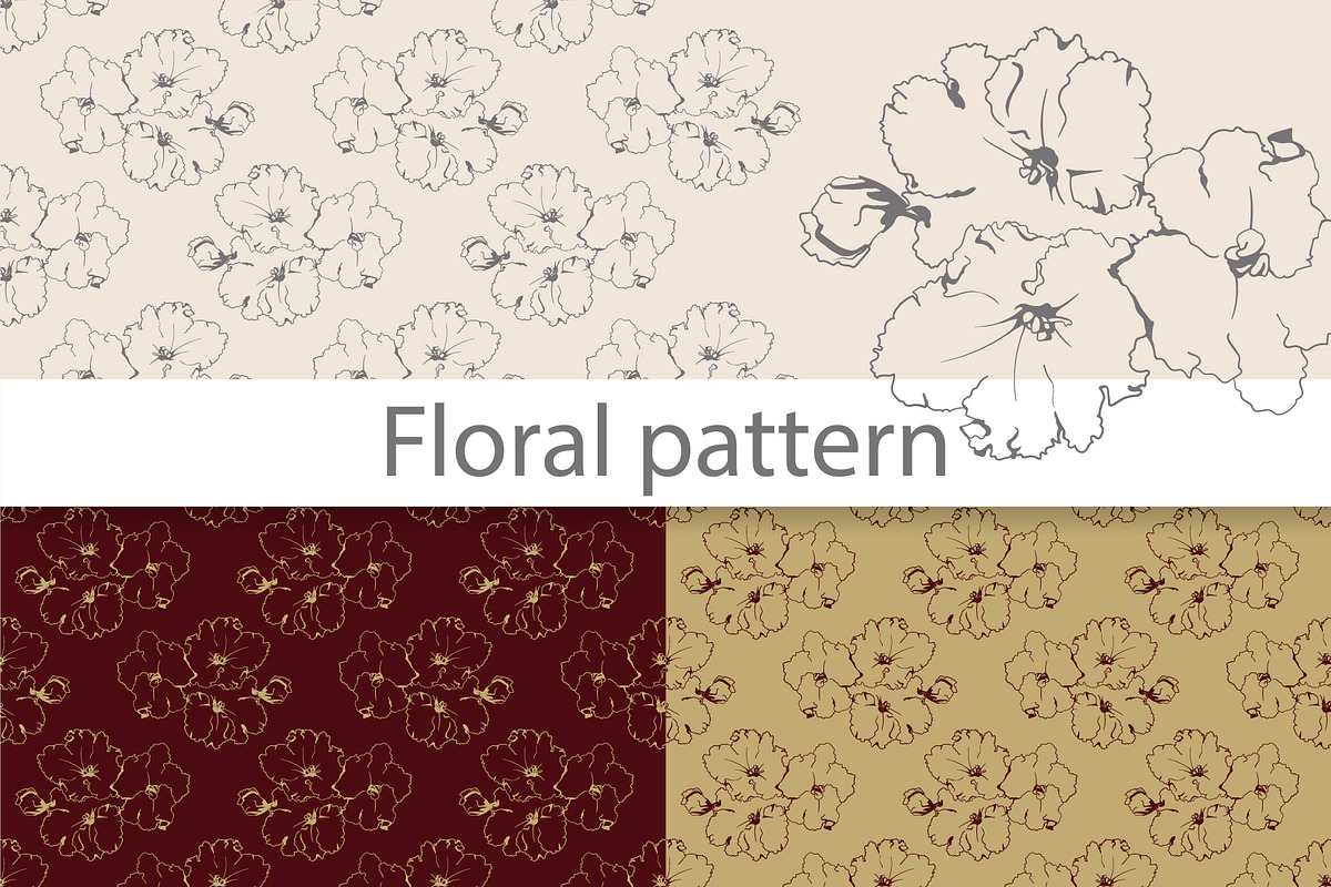 Floral & Flowers Seamless Pattern, a Pattern Graphic by Plaid4You (Photo 1 of 15)