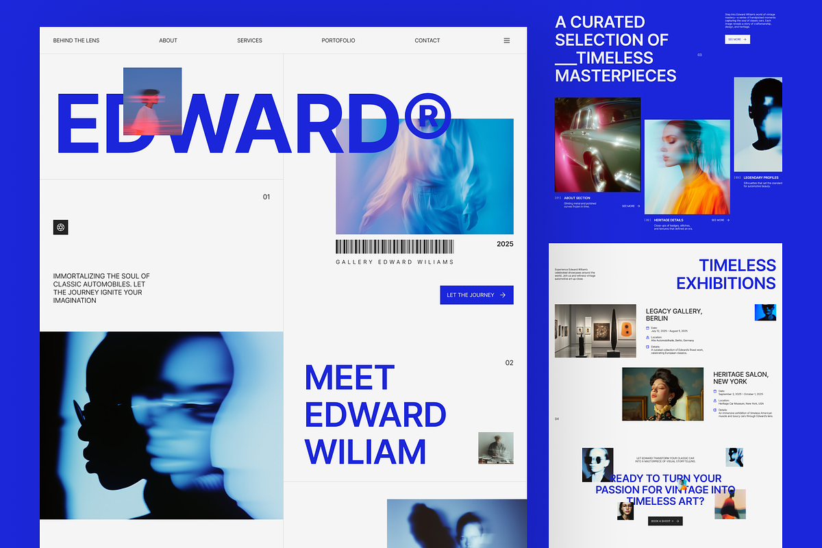 Agency & Personal Portfolio Site, an UI Kit Template by Sans Design