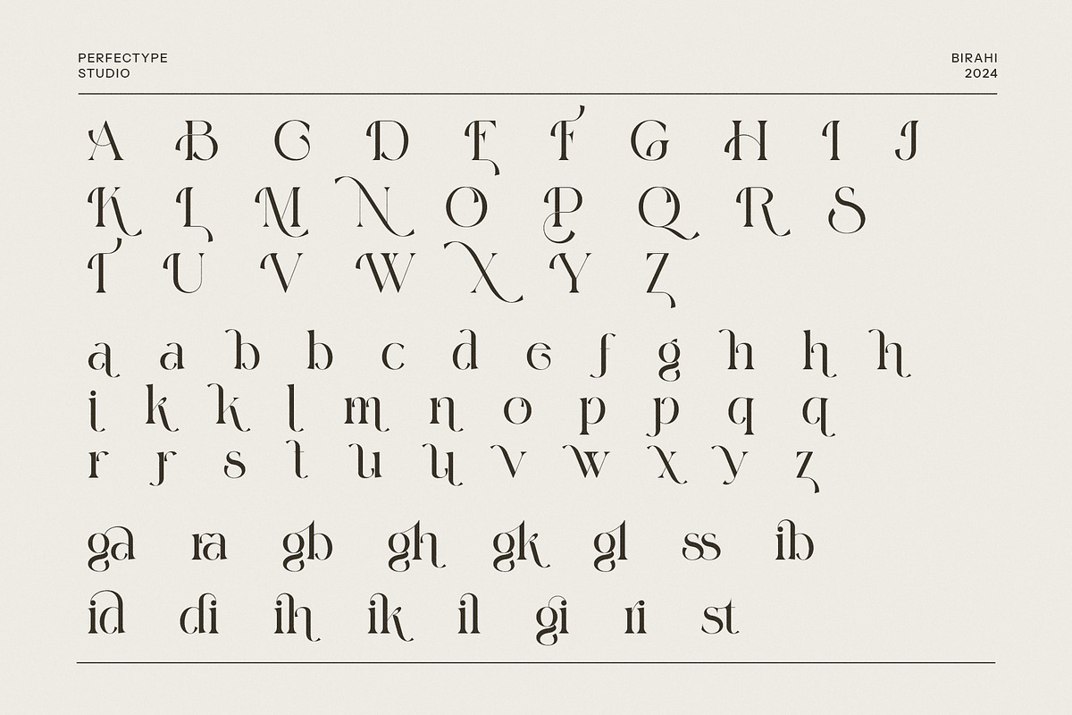 Birahi Stylish Serif Font, a Serif Font by Perfectype (Photo 8 of 8)