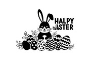 Happy Easter Bunny Vector Bundle, an Illustration by jahid234 (Thumbnail 37 of 51)