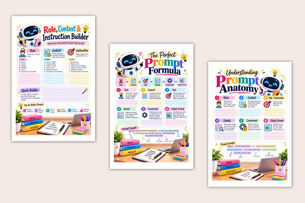 The Intelligent Prompt Library, a Stationery Template by Designmela01 (Photo 4 of 5)
