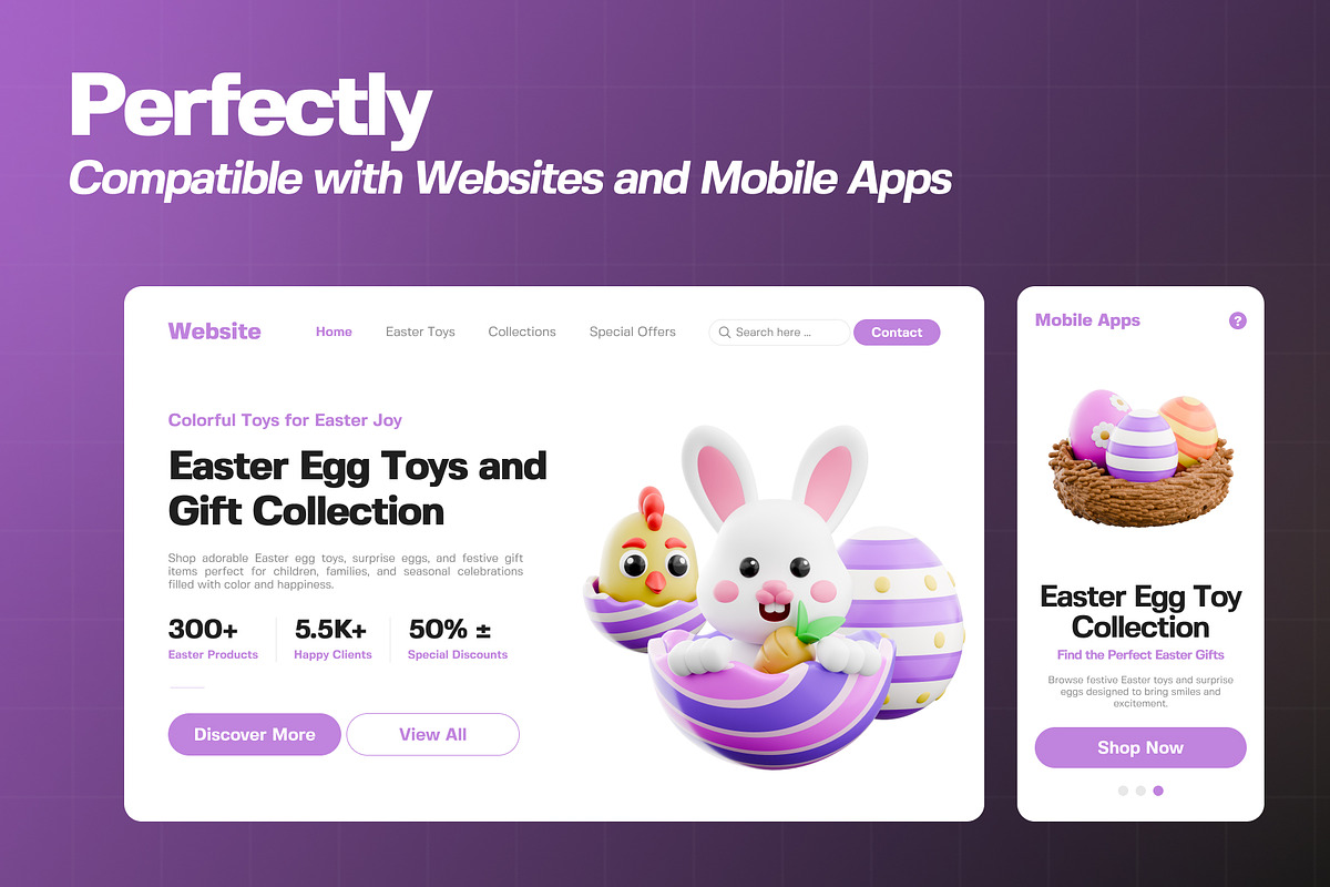 Easter Egg 3D Icon Pack, an Object 3D Model by Haps Space (Photo 3 of 4)