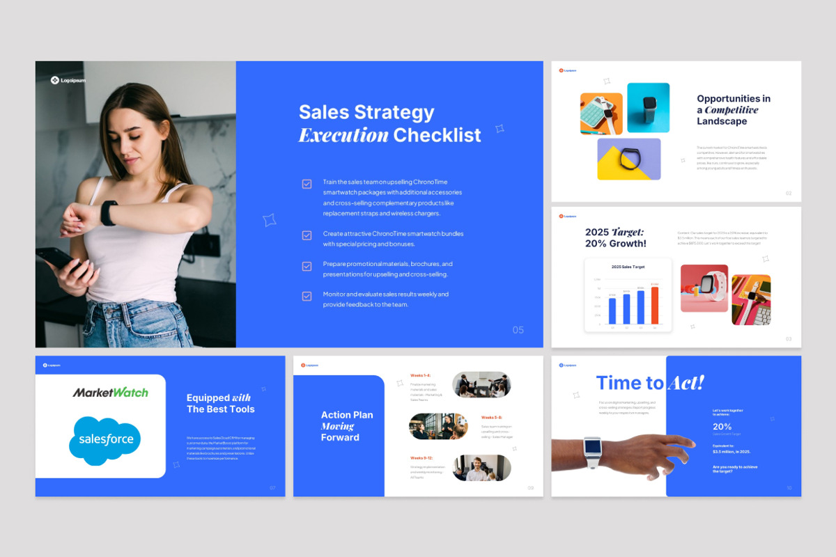 Sales And Marketing Agenda Slides, a Presentation Template by Antstheme (Photo 2 of 3)