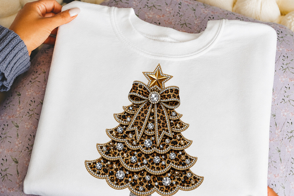 Leopard Christmas Tree PNG, a Seasonal Illustration by DreamCafeArt (Photo 6 of 6)
