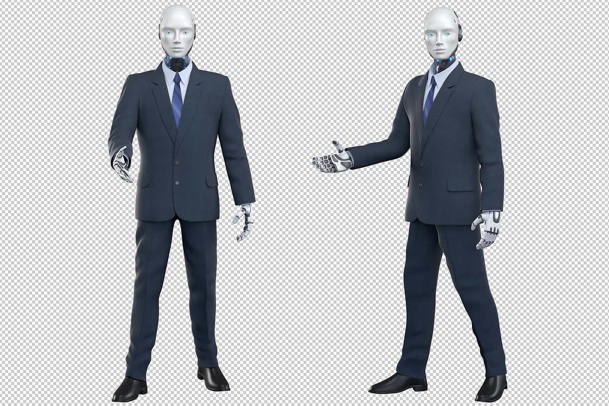 Robot in suit, a Work Illustration by iLexx (Photo 1 of 3)