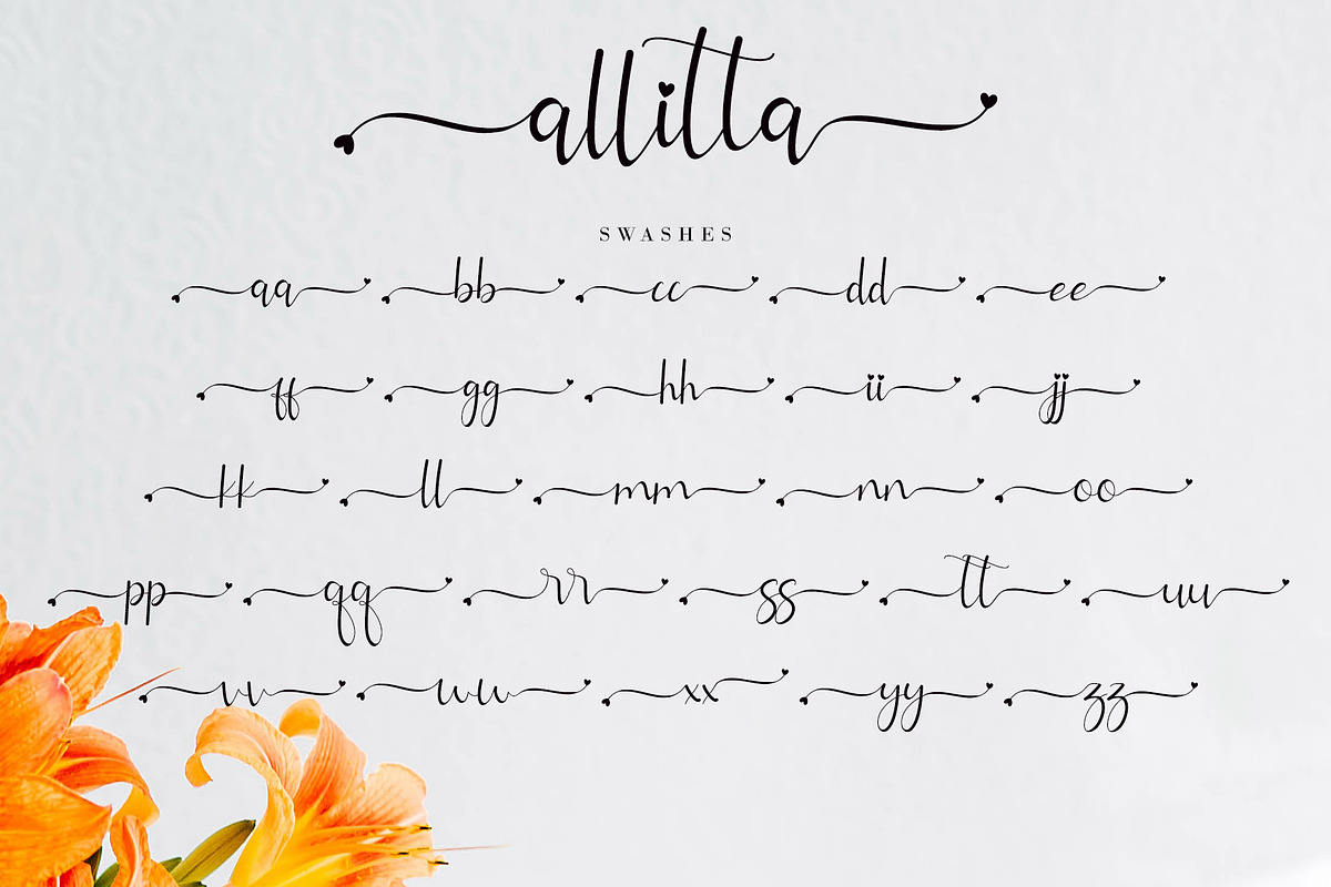 Allitta, a Script Font by AEN Creative Studio (Photo 10 of 11)
