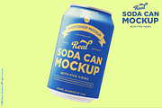 Soda can mockup with 5 awesome views, a Product Mockup by Itsmesimon (Thumbnail 8 of 11)