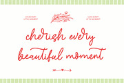 Carita Secret Aesthetic Handwritten, a Script Font by Letterena Studios Script (Thumbnail 4 of 10)