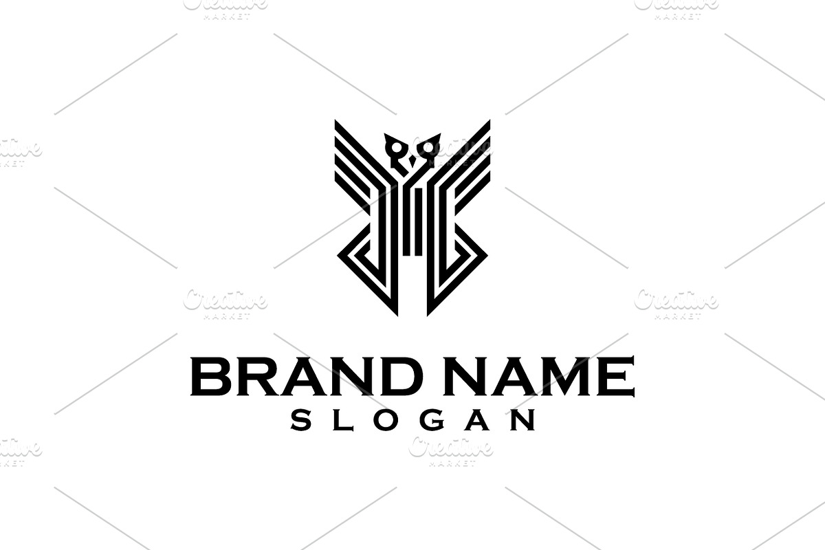 Lines modern owl logo design, an Object Graphic by nicemorning (Photo 1 of 3)