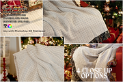 Woven Throw Blanket Mockup Bundle, a Household Mockup by VisualGrid (Thumbnail 2 of 10)