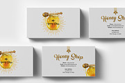 Honey Shop Business Cart Template, a Business Card Template by Radomir (Thumbnail 1 of 2)