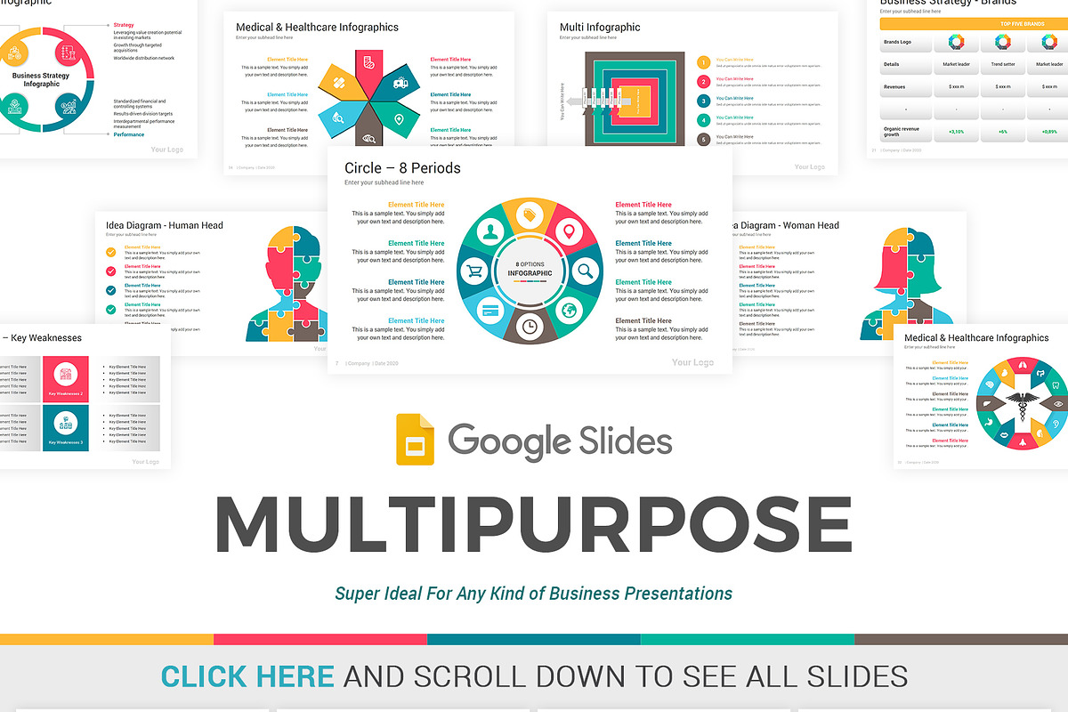 1500 Google Slides Infographics, a Presentation Template by SlideOne (Photo 14 of 20)