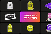 Stylish Sale Stickers | DaVinci, a Templates & Theme by FlashFXbox (Thumbnail 1 of 2)