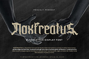 Noxfreatus - Blackletter Display, a Blackletter Font by Dhabee (Thumbnail 1 of 15)
