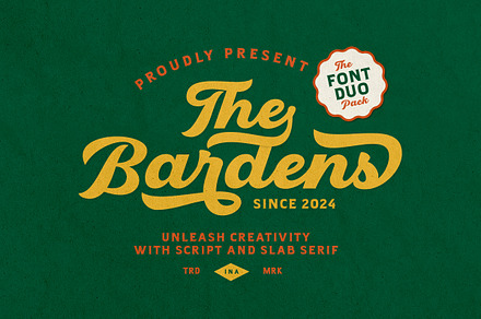 Bardens - Retro Font Duo, a Script Font by Bale Type