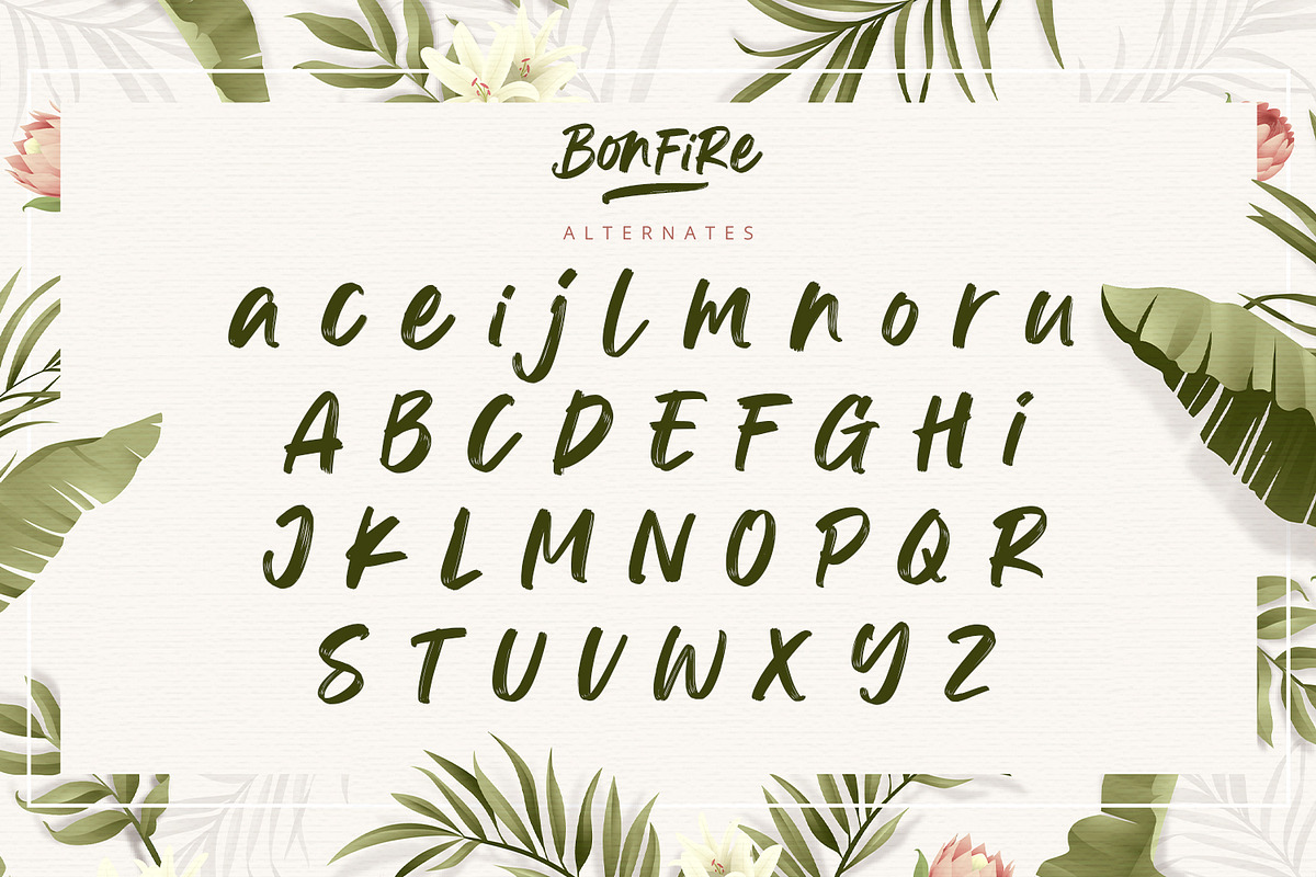 Bonfire - Modern Brush Font, a Handwritten Font by Alpaprana (Photo 12 of 13)