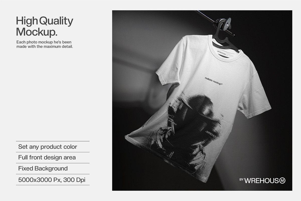 Realistic T-Shirt Mockup a Shirt Mockup by FlatDesign1