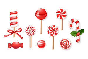 Christmas Candies 3D Illustration, an Object Illustration by alexdndz