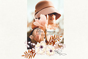 Watercolor Toffee Flowers, a Decorative Illustration by Webvilla Studio (Thumbnail 5 of 6)