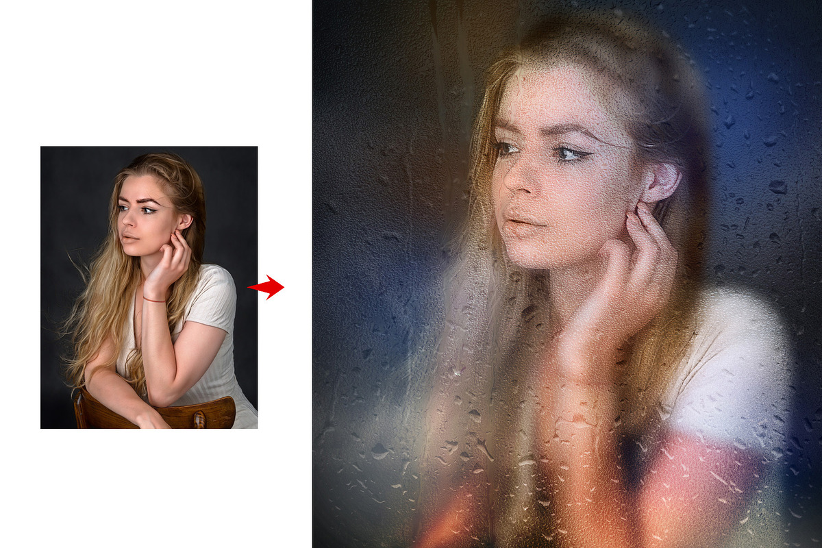 Rain Day Wet Glass Photo Effect, an Action Add-On by MRI STUDIO (Photo 12 of 13)
