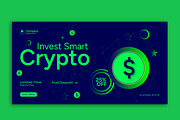 Cryptocurrency Web Banner, an UI Kit Template by CreativeShaper (Thumbnail 2 of 4)