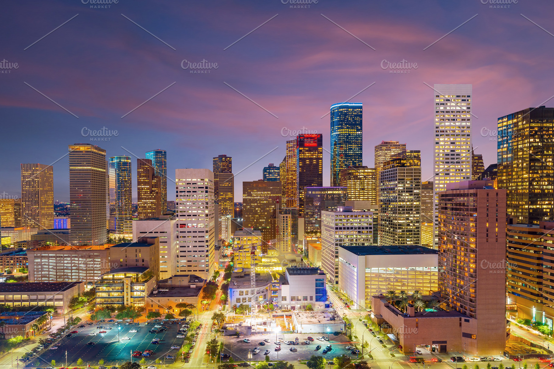 Downtown houston skyline in texas us containing houston, texas, and skyline, an Architecture Photo by f11photo