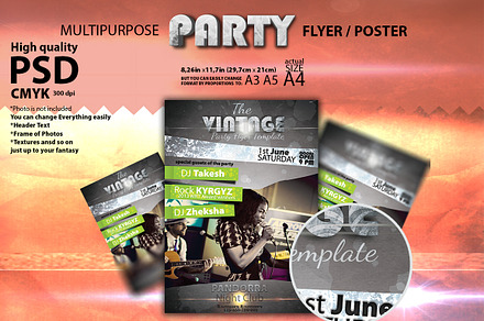 Vintage Flyer Template