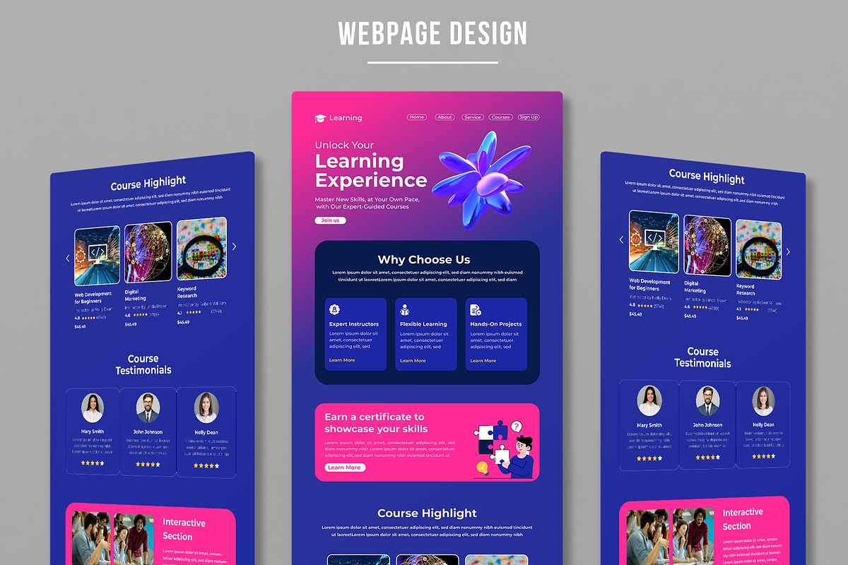 Website Landing Page, a Landing Page Template by MightyDesign (Photo 1 of 6)