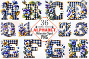 Gingham check Alphabet spring, an Illustration by RobertsArt (Thumbnail 1 of 7)