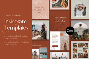 Instagram Template Bundle in CANVA