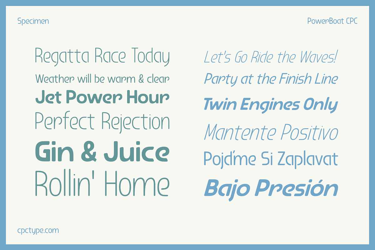 PowerBoat CPC, a Sans Serif Font by Christopher P. Cacho (Photo 4 of 4)
