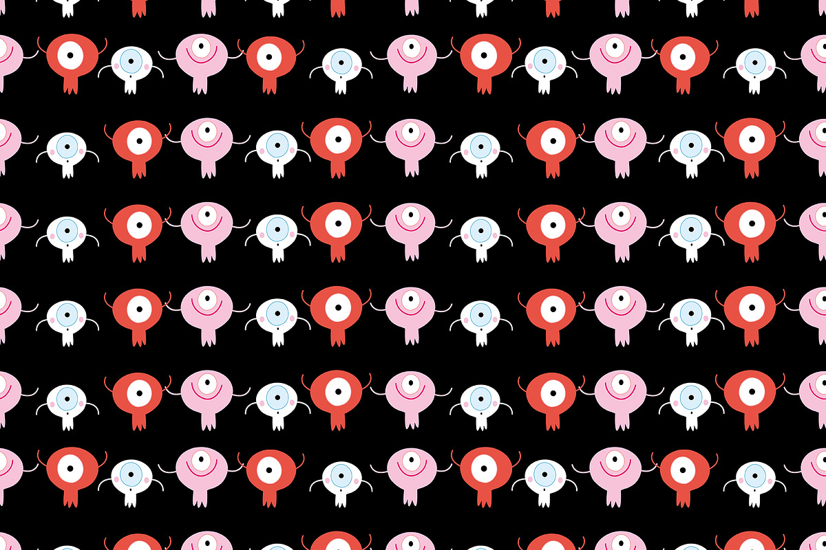 Funny colorful monsters, a Pattern Graphic by Tanor (Photo 9 of 16)