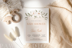 Baby Shower Invitation Boho Birthday