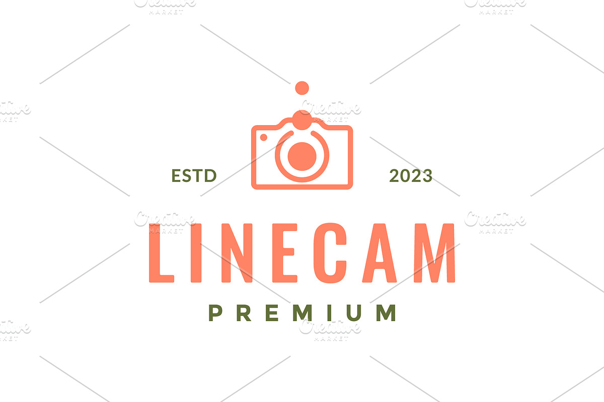 drop camera line style  icon, a Branding & Logo Template by devastd