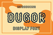Dugor - Display font, a Sans Serif Font by lelevien (Thumbnail 1 of 4)